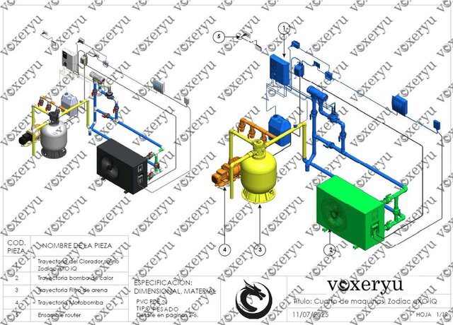 Pool machinery room
