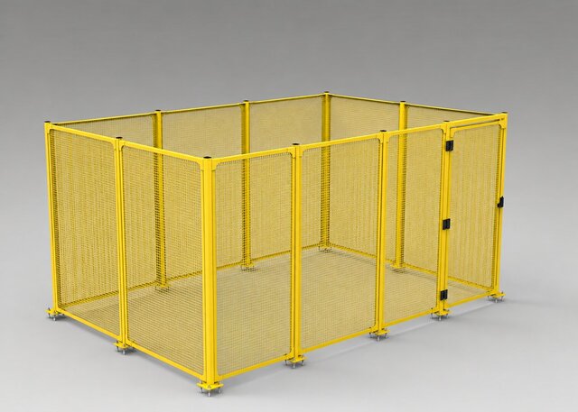 Data Center Security Mesh Cage Design | Soildworks