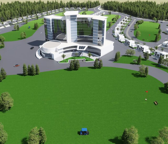 3D model of 3d-golf course visualization