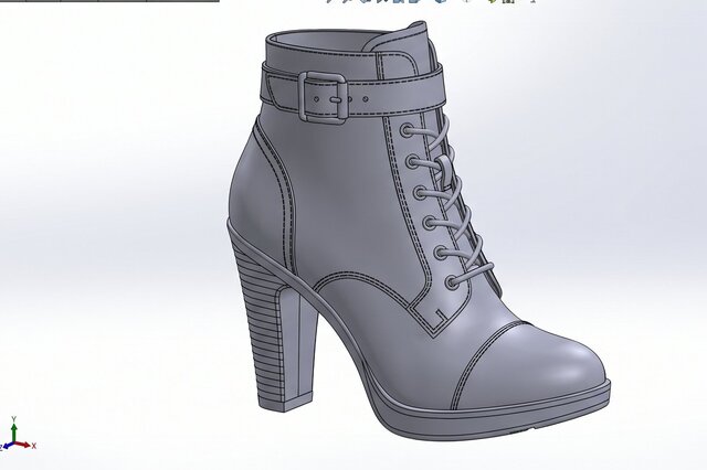 3D model of Women's Footwear CAD Engineer | 3D Modeling & Product Design