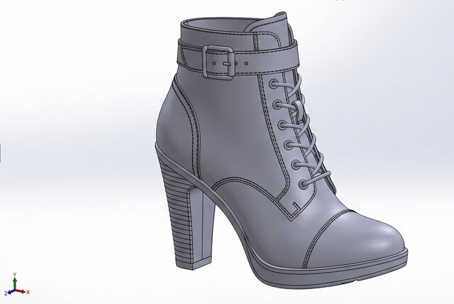 3D model of Women's Footwear CAD Engineer | 3D Modeling & Product Design