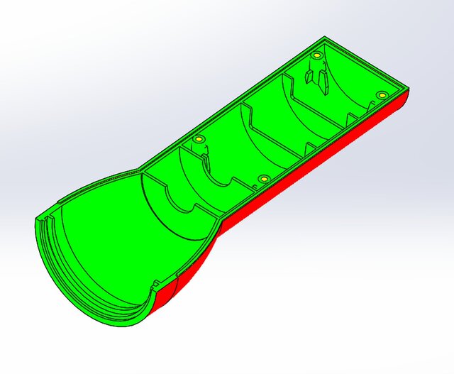 3D model of Injection-Molding Ready Flashlight Housing