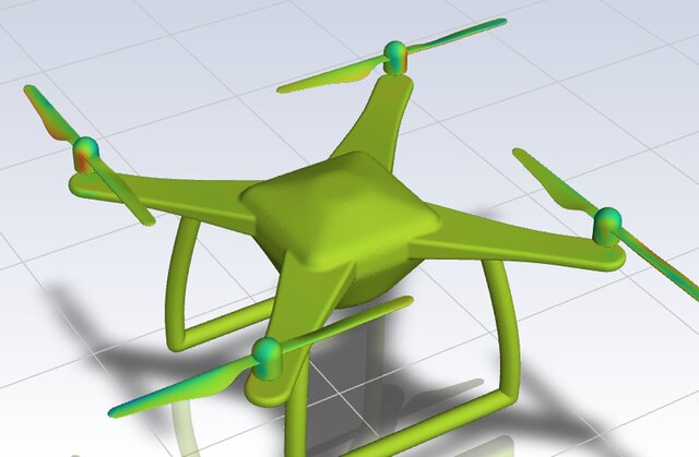 3D model of Quadcopter Design & Hover Performance Analysis