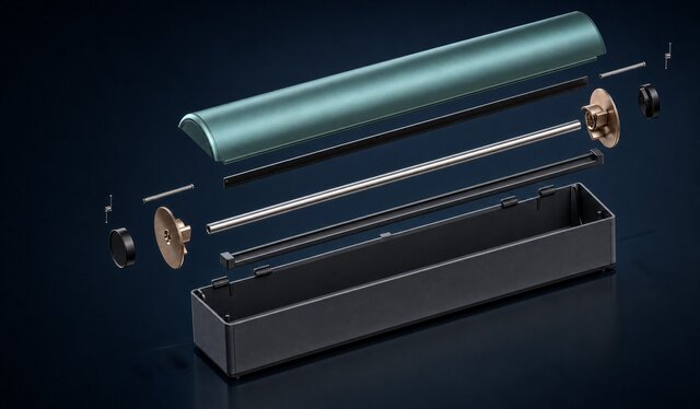 3D model of Injection Molded PP Cling Film Dispenser