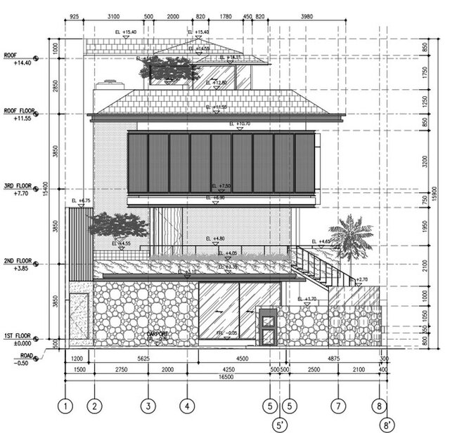 Residential Elevation Drawings & Facade Design (AutoCAD) – image 2 of 3
