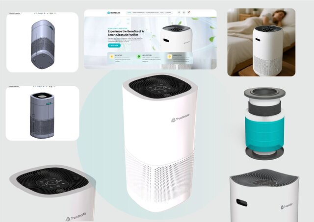 3D model of Industrial Product design portfolio