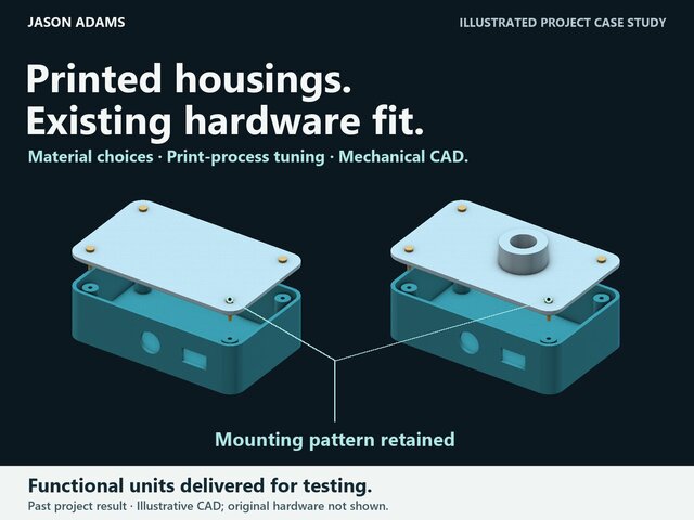 Printed Housing Development — Fit, Materials & Process