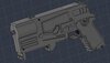 Fallout 10mm pistol remake design by FusionForge
