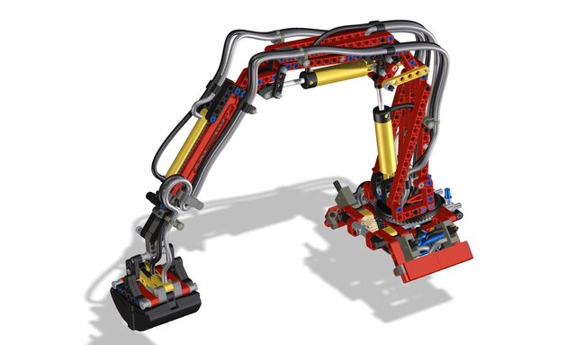 3D model of LEGO Technic Mercedes-Benz Arocs 42043