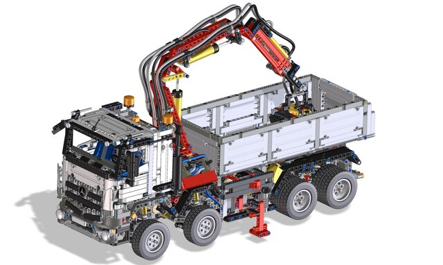 3D model of LEGO Technic Mercedes-Benz Arocs 42043