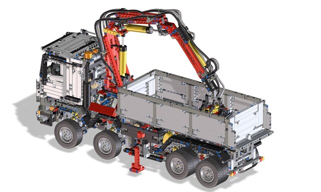 3D model of LEGO Technic Mercedes-Benz Arocs 42043
