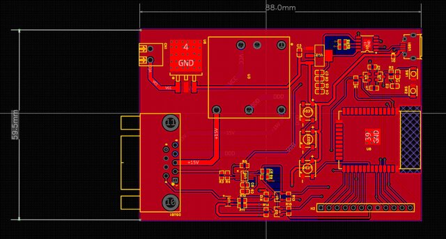 3D model of ESP32-Based Industrial Gas Control & IoT Interface PCB