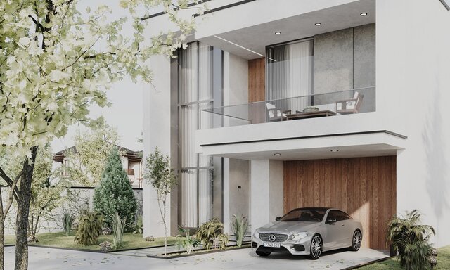 3D model of Modern Luxury Villa Exterior Design