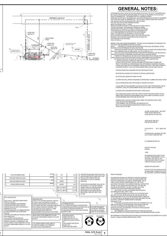 3D model of Residential Pool Permit Revision Set | San Diego