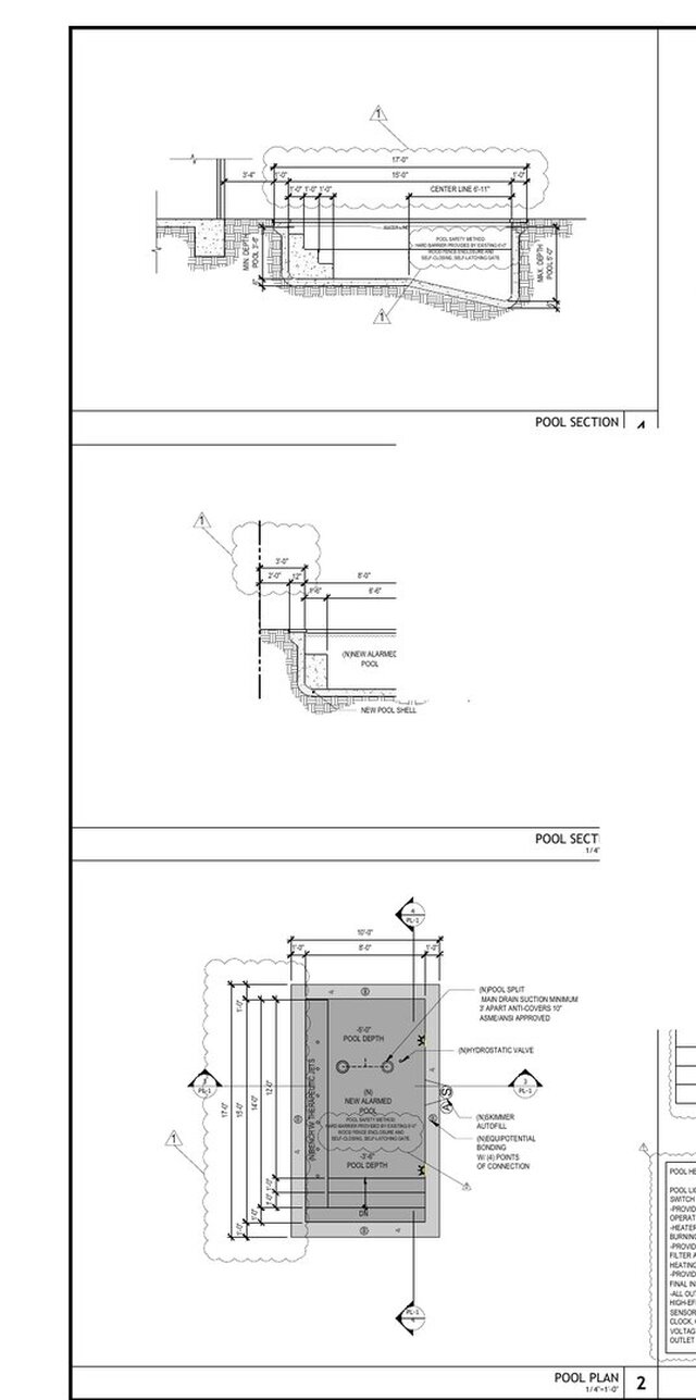 Residential Pool Permit Revision Set | San Diego