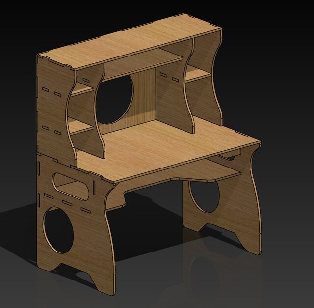 Modular Wooden Desk for CNC – image 8 of 10