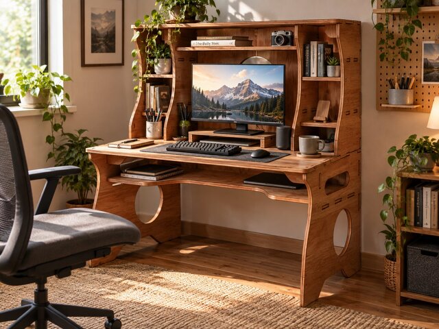 Modular Wooden Desk for CNC – image 9 of 10