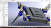 A quadruped spider robot Design design by abilash