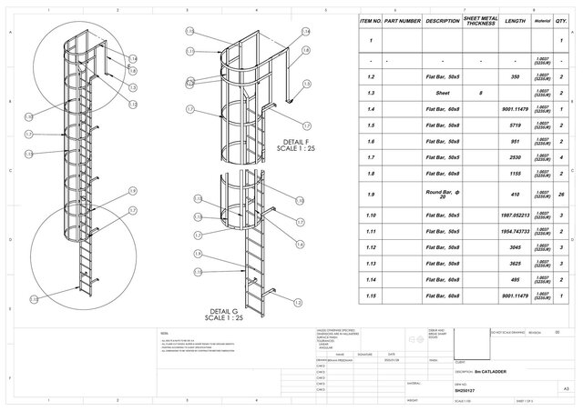 3D model of Mechanical & Structural Design Portfolio - Plant, Steelwork & Fabrication Drawings