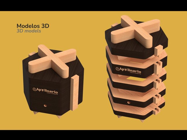 3D model of Apolinário: Stingless Bee Box