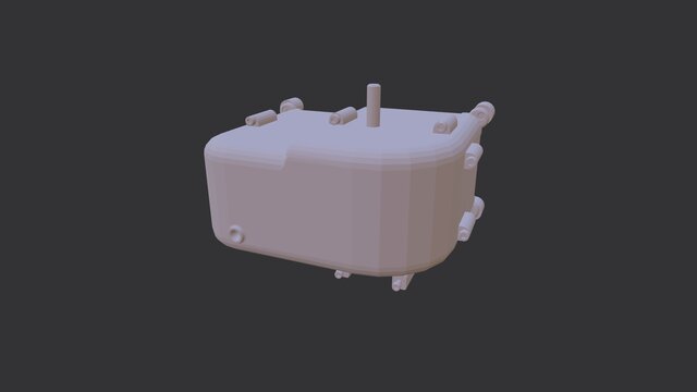 3D model of Two-Stage Spur Gear Reducer