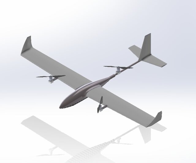 3D model of Autonomous VTOL-Design & Analysis