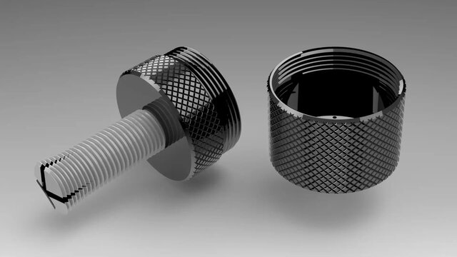 3D Cad Nut Boalt