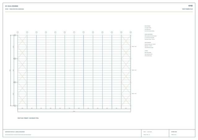Steel Warehouse — 3D Model & GA Drawings | 5,760 m² – image 5 of 5