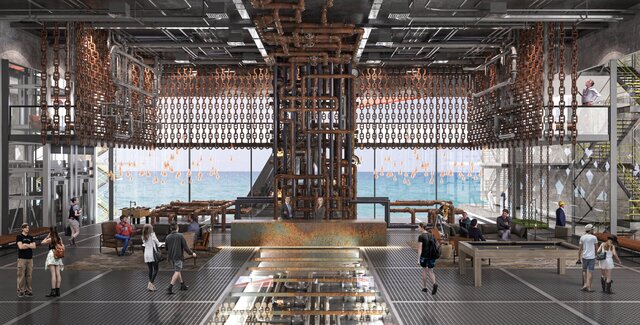 3D model of Industrial-style venue