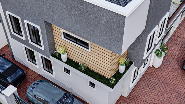 3D model of 3-bedroom-modern