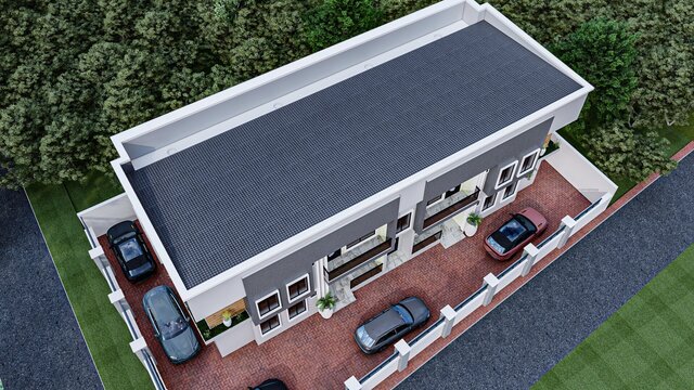 3D model of 3-bedroom-modern