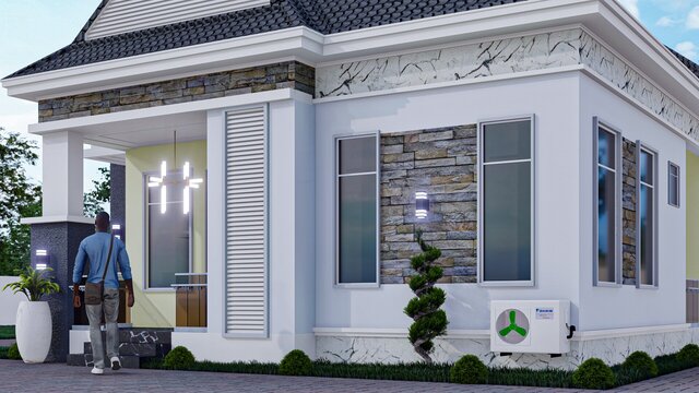 3D model of 3-bedroom-modern