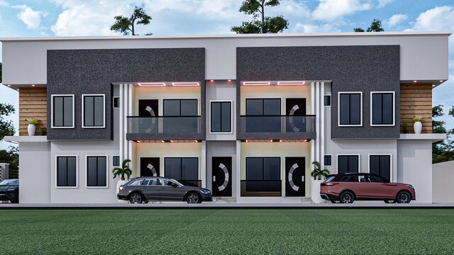 3D model of 3-bedroom-modern