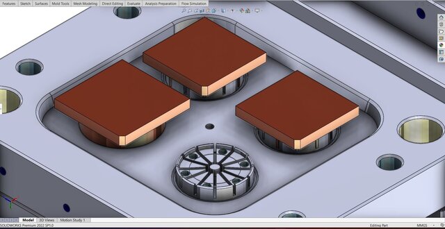 3D model of Complete EDM Electrode Design Portfolio | SolidWorks