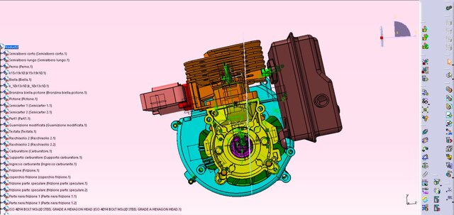 3D model of 2-Stroke Internal Combustion Engine