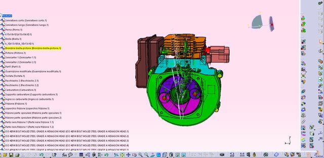 3D model of 2-Stroke Internal Combustion Engine