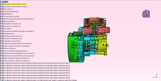 3D model of 2-Stroke Internal Combustion Engine