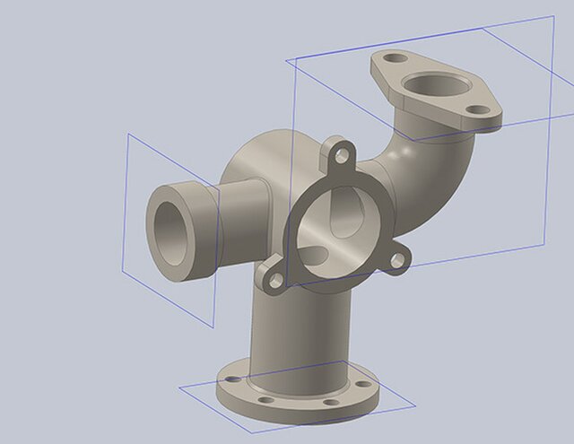 3D model of Mechanical Design 3D Modelling Pipe Practice