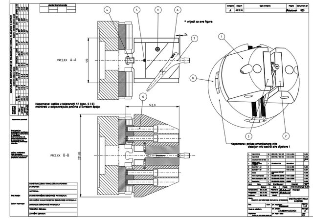 3D model of Machining the taper of a hip prosthesis stem