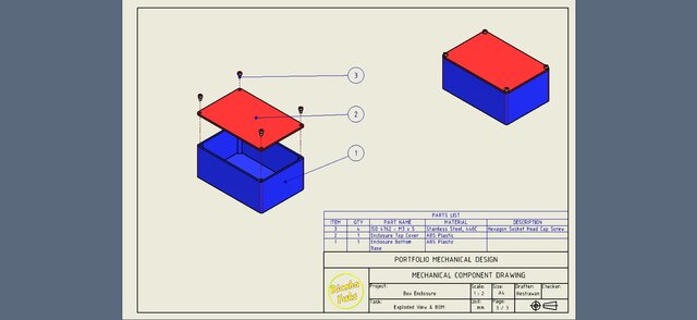 3D model of Electronic Box Enclosure
