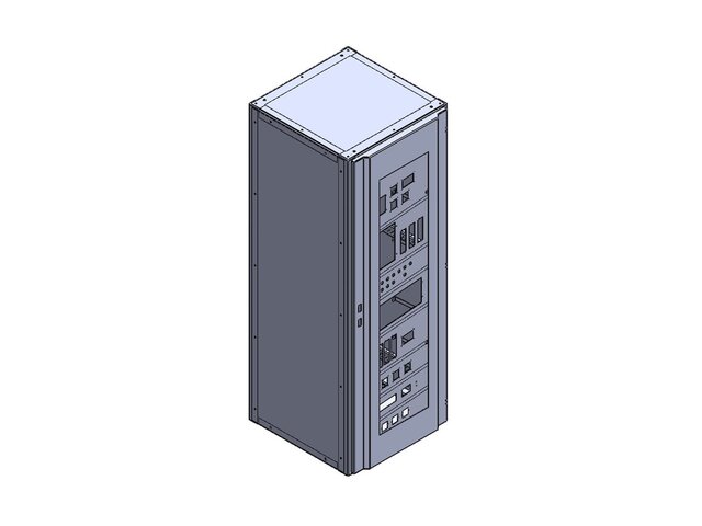 Telecom Rack Enclosure & Modular Patch Panel Cabinet Assembly