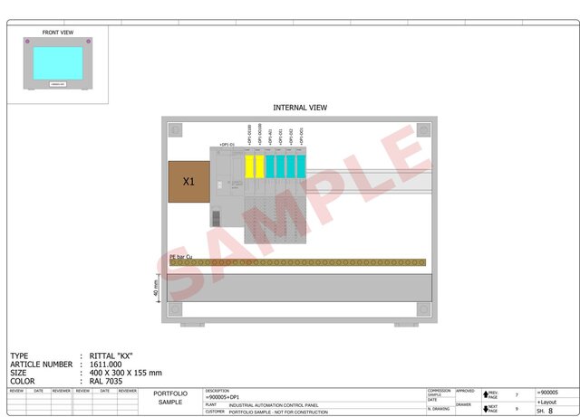 PLC Control Cabinet - Layouts, Schematics and Field Wiring – image 12 of 35