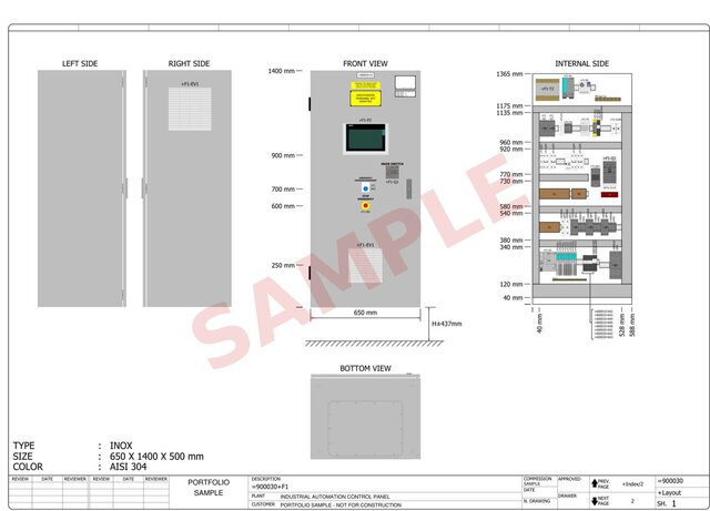 PLC Control Cabinet - Layouts, Schematics and Field Wiring – image 5 of 35