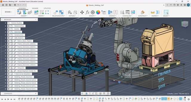 WIELDING ROBOT CAD DESIGN IN FUSION 360
