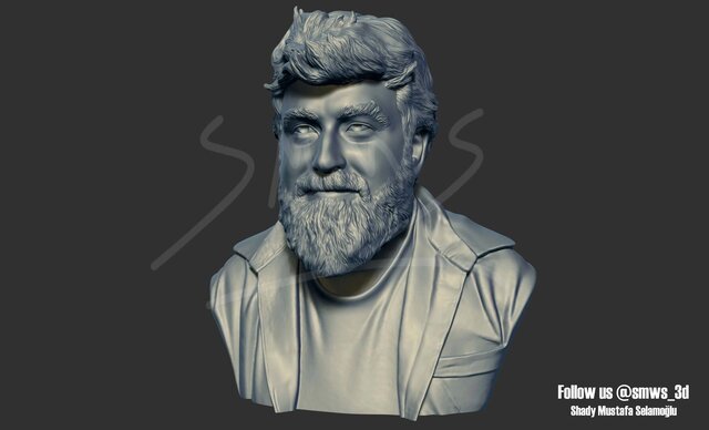 3D model of Clean up scan of a human for 3D printing