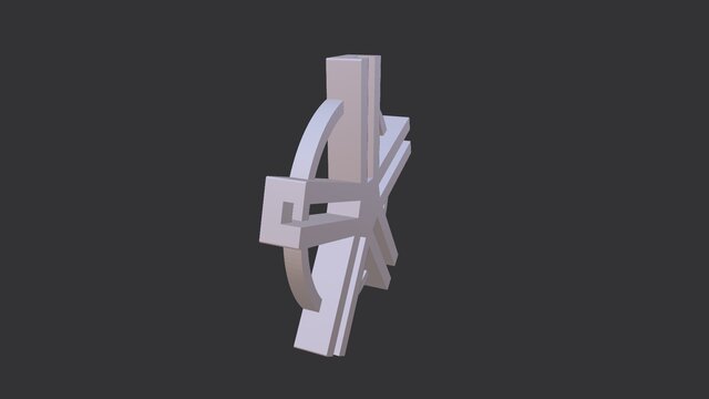 3D model of Ronnie the cats un spillable food bowl flat stack design