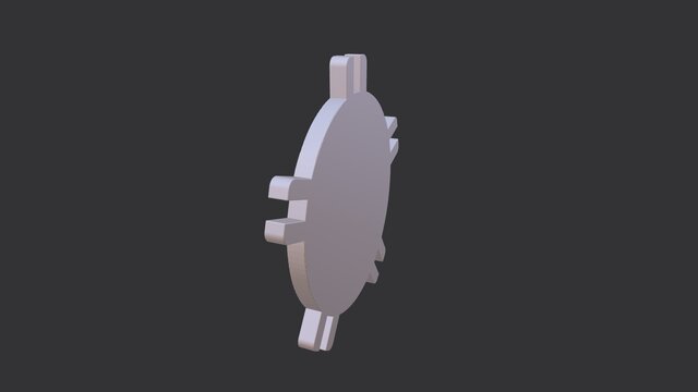 3D model of Ronnie the cats un spillable food bowl flat stack design