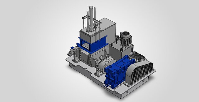 Industrial Kneader Machine - Main Assembly