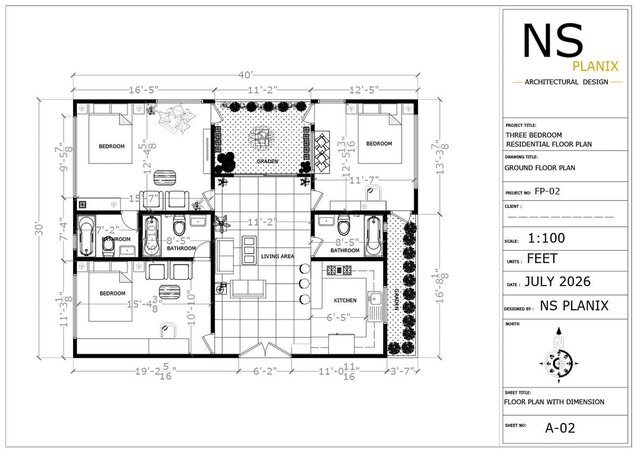 Professional 2D Residential & Duplex Floor Plans