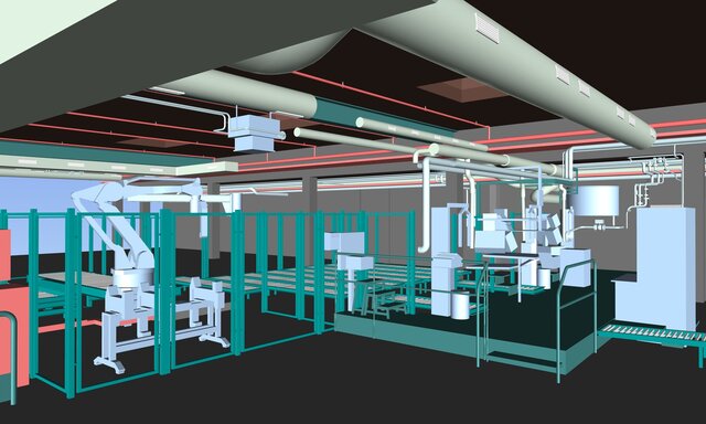 3D model of Scan to Revit Model.
